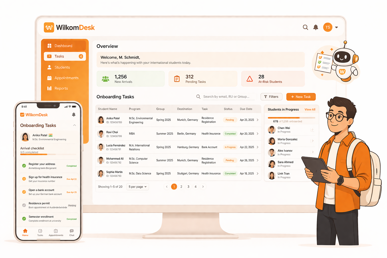 WilkomDesk Dashboard